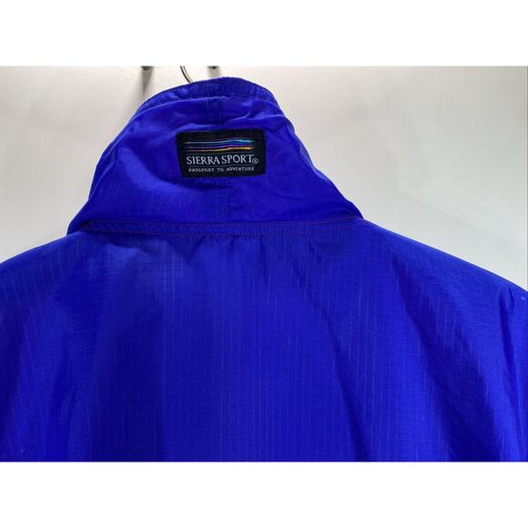 Sierra Sport Promega Vintage Packable Hooded Windbreaker Size Large - Picture 9 of 10